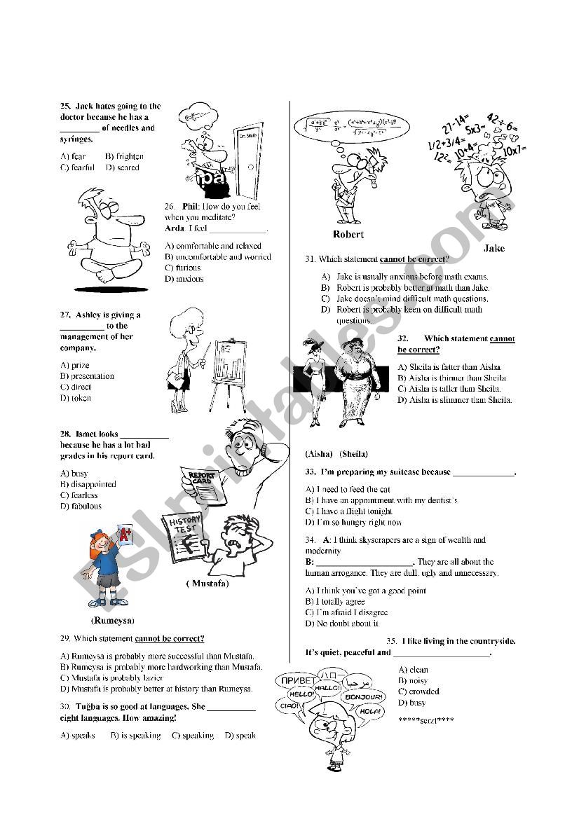    	Elementary Revision (part 2.1) [daily routines, weather,feelings,present simple vs. cont etc..) [repost]